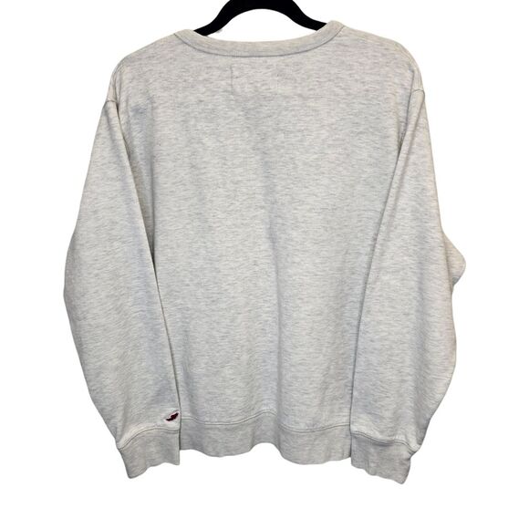 League Women's L Avalon Oatmeal Grey Crewneck Pullover Long Sleeve Sweater - Picture 4 of 14
